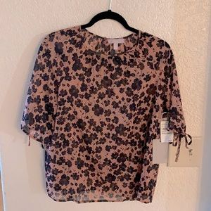 Chelsea 28 Sheer Floral Blouse